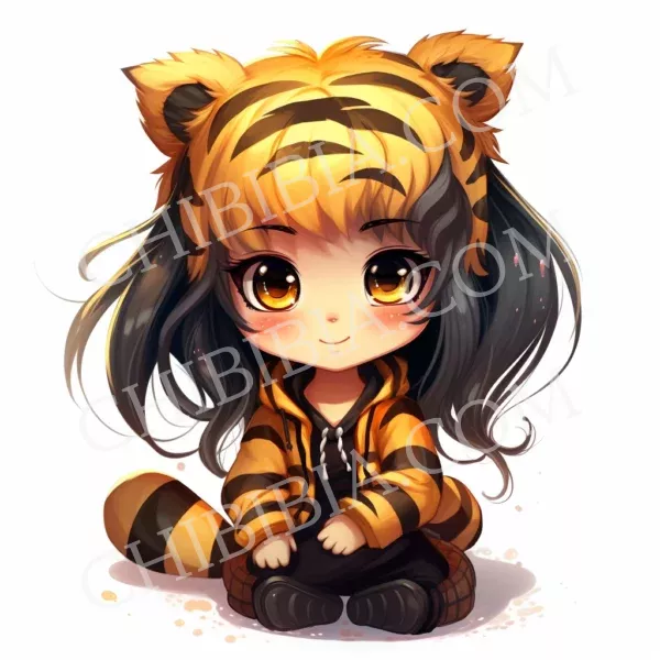 Chibibi Tigre fille brune