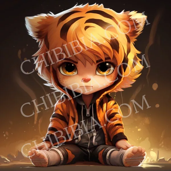 Chibibi tigre garcon blond